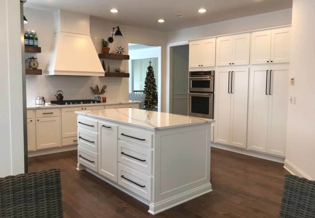 Countertops Cabinets And Flooring, Light Tile Floors And White Cabinets